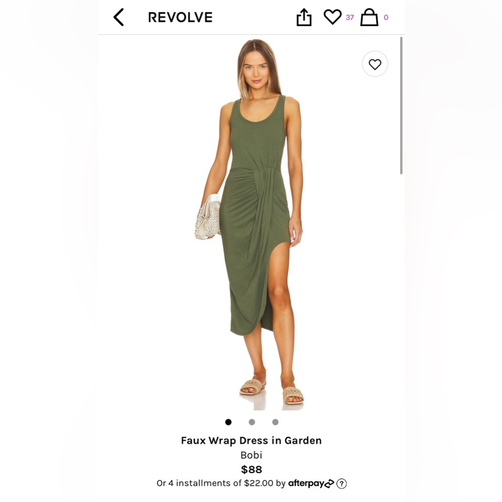 Bobi army green dress - on Revolve currently